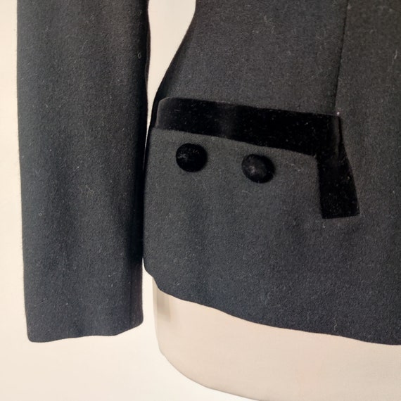 VINTAGE 1950s tailored blazer by Simon Massey bla… - image 6