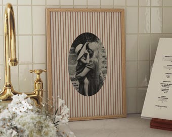 Custom Striped Photo Print Wall Art Print Your Own Photo Personalised Gift Home Decor Customisable gift, personalised photo frame gift