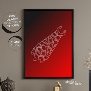 Runescape Infernal Cape Print Video OSRS Games Gifts for Him Gradient Pixel Art Old School Runescape Gamer Gifts Inferno Cape