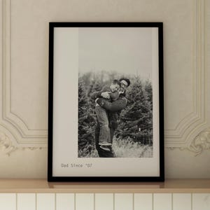 Benutzerdefinierte Vatertagsgeschenk Papa Personalisierte Fotodruck Erste Vatertagskarte Geschenk für Papas Geschenk von Kinder Benutzerdefinierte Fotokarte