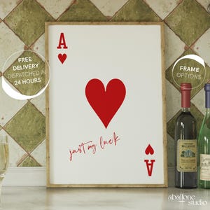 Personalisierte Spielkarte Druck 1. Jahrestag Geschenkpapier Jahrestag Sentimental Hochzeitsgeschenk 21 Geburtstagsgeschenk für sie individuelles Geschenkherz