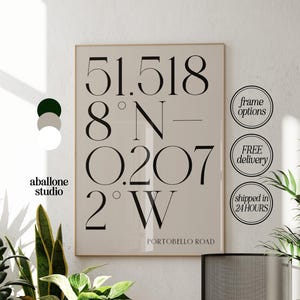 Personalisierte Deko Koordinaten Print, Benutzerdefinierte Minimalist Verlobung Lage Hochzeitsgeschenk, Einzigartige Geschenke für das Neue Zuhause, Wandkunst 1 Jahrestag
