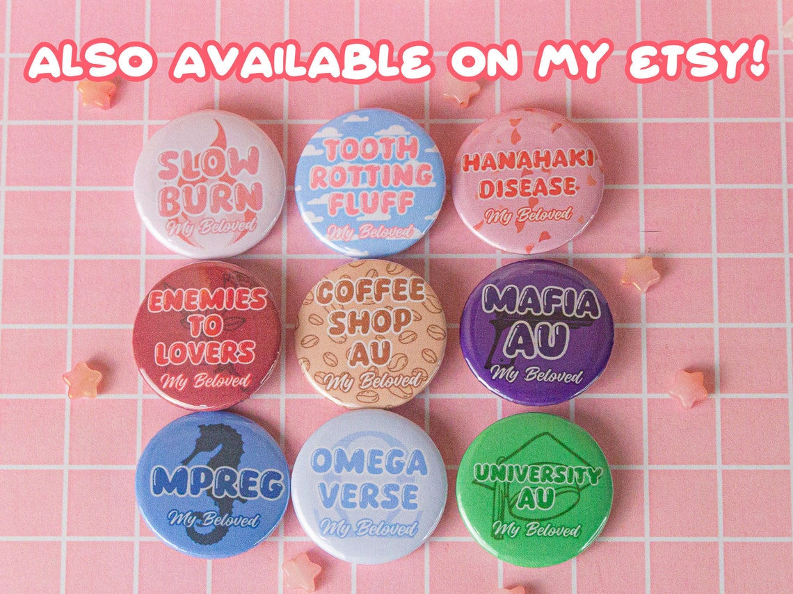 Tooth Rotting Fluff My Beloved Badge | Fanfiction Button Pin | Fandom ...