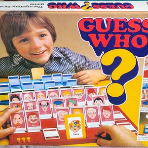 Guess Who Board Game | Mystery Face Game | MB Games 1979| Childrens Game | Complete with Rules| Vintage Rare | Guess Who? Milton Bradley