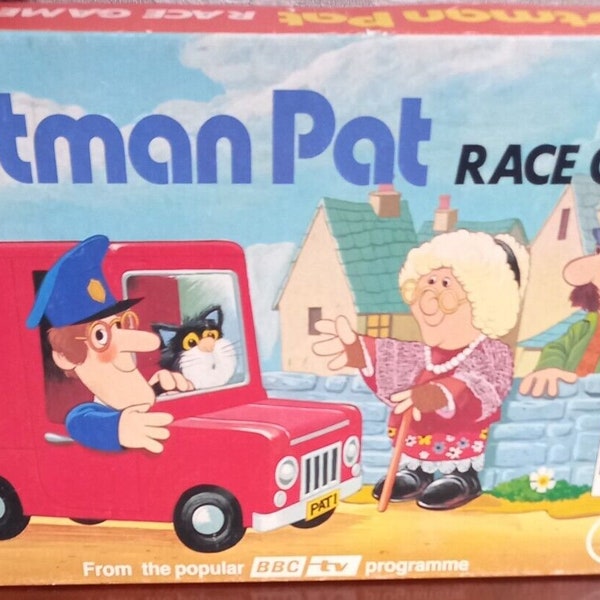 Vintage Postman Pat Race Game by Falcon BBC Board Game Vintage 1981 Complete Vgc Childrens