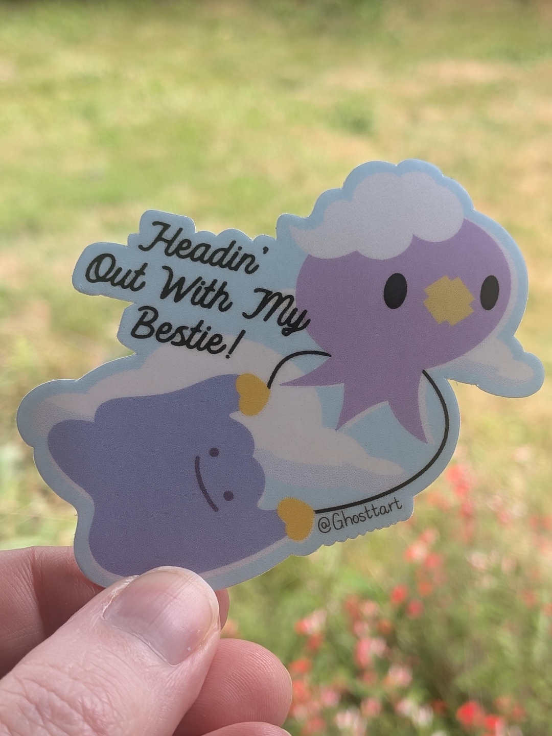 Ditto and Drifloon Sticker - Pokemon Pokopia Parody - Etsy