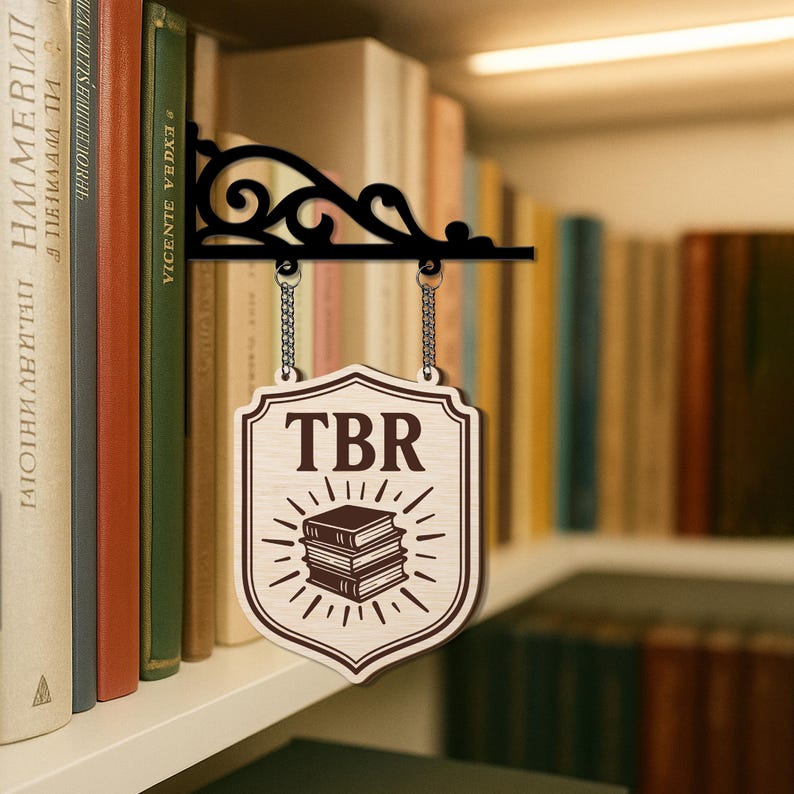 Tbr Sign Personalized TBR Tavern Sign, Custom Library Divider, Booktok Gift ...