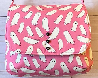 Cute Ghosts Large Messenger Purse