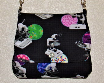 Under the Microscope Mini Messenger Purse