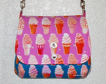 Ice Cream Social Mini Messenger Purse