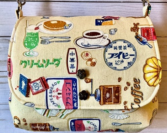 Cafe Nostalgia Messenger Purse