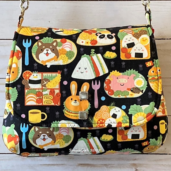 Animal Bento Box Messenger Purse