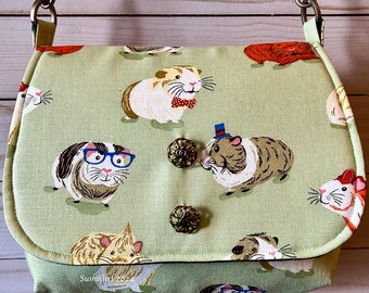 Guinea Pigs Mini Messenger Purse