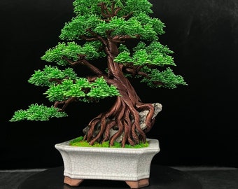 Schreibtisch Dekor, Bücherregal Dekor, Draht Bonsai Baum, Drahtkunst, Baum des Lebens, Drahtskulptur, Vatertagsgeschenk und Drahtkunst