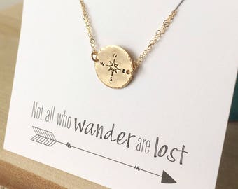 Compass Bracelet, Birthday Gift for Traveler, Best Friend Bracelet, Long Distance, Graduation Gift, Traveling student Journey, study abroad