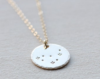 Capricorn Necklace, Zodiac Necklace, Constellation Necklace, Capricorn Constellation, Birthday Gift, Capricorn Zodiac Necklace 14k gold fill