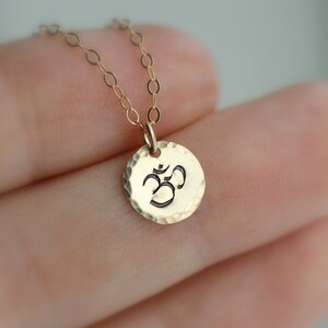 OM Necklace, Ohm Necklace, Yoga Necklace, Yoga Teacher Gift, Yoga Teacher Training Gift, Yoga Practice Necklace, Spiritual, Buddhism, Dainty