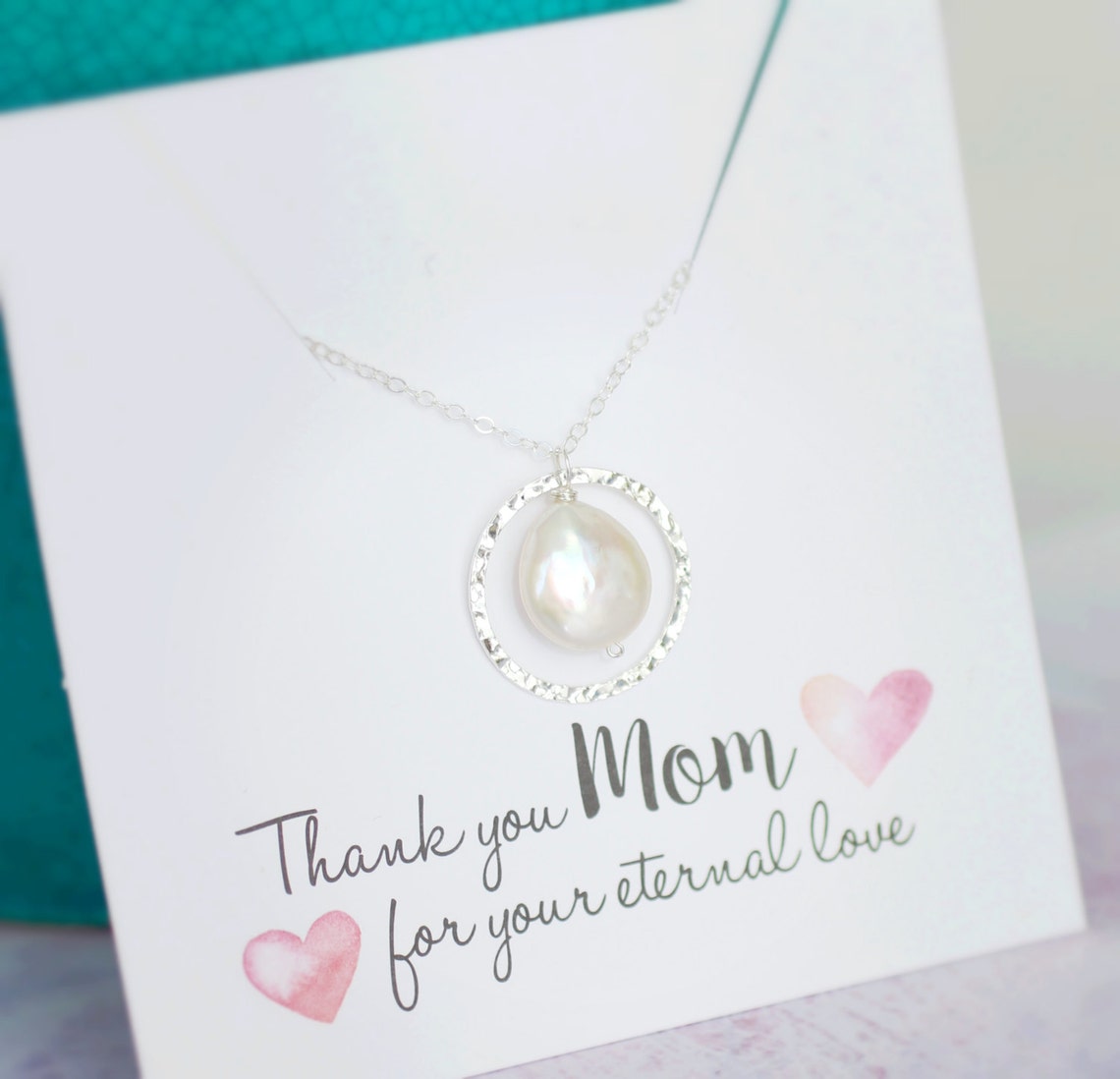 Mother of the Bride Gift Mom Necklace Wedding Jewelry Mother Etsy