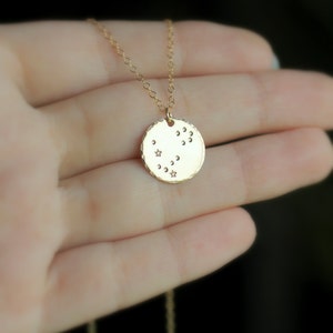 Taurus Sign Constellation Necklace, Taurus Zodiac Jewelry, Sagittarius Constellation, Friendship Necklace May Birthday gift, Taurus Necklace image 4