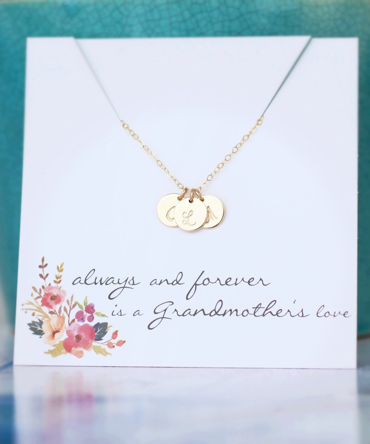 Grandma Necklace Grandmother's Necklace Mothers Etsy
