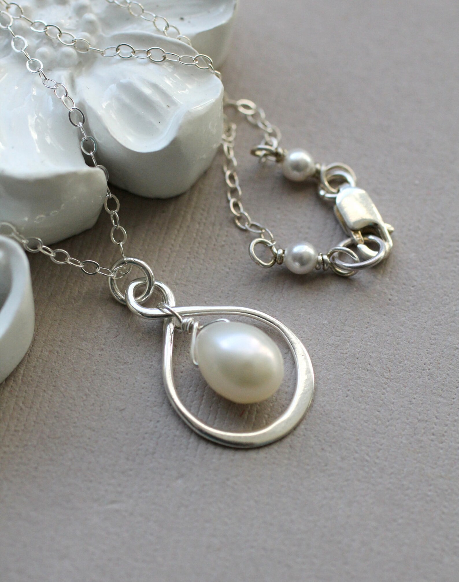 Infinity Necklace Silver Infinity Pendant Necklace With Etsy