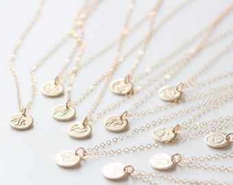 Gemini Necklace, Zodiac Necklace, Gold Gemini, Zodiac Jewelry, June Birthday Gift, Gemini Sign, Dainty, Small Gemini Charm, Best Friend Gift