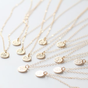 Libra Necklace, Zodiac Necklace, Gold Libra Necklace, Zodiac Jewelry, October Birthday Gift, Libra Sign, Best Friend Gift, Small Libra Charm