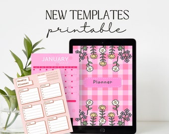 Pink Cute Notebook Planner