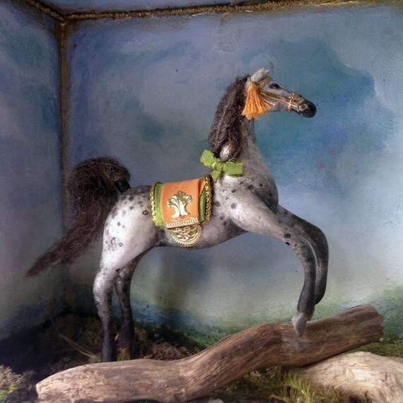 Ceramic Horse Figure, Ready to Paint, Handmade Sculpture