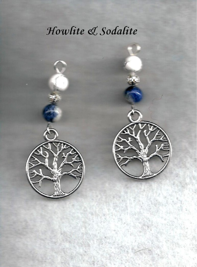 Brecciated Jasper Earrings Jasper Earrings The Tree Of Life Earrings Tree Earrings