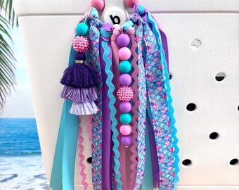 Mermaid Bogg Bag Tassel, Mermaid Bogg Bag, Mermaid Bogg Bag Charm, Summer Bag Tassel, Pool Bag, Bogg Bag Accessories, Trending, Customizable
