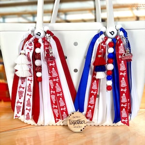 Personalized Cheer Bag Charm, Cheerleader Bag Charm, Red Cheer Charm, Cheerleader Bag Tassel, Cheer Team Gift, Cheer Bag Tag *CAN CUSTOMIZE*