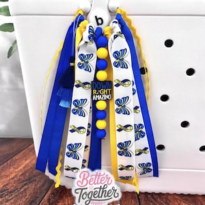 Down Syndrome Awareness Bag Tassel, Down Syndrome Awareness, Down Syndrome Charm, Down Syndrome Awareness Bag Accessory, CAN CUSTOMIZE*