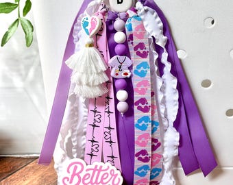 Labor and  Delivery Nurse Bag Charm | L&D Nurse Gift | OBGYN Bag Tassel | Baby Nurse Gift | Doctor Bag Charm