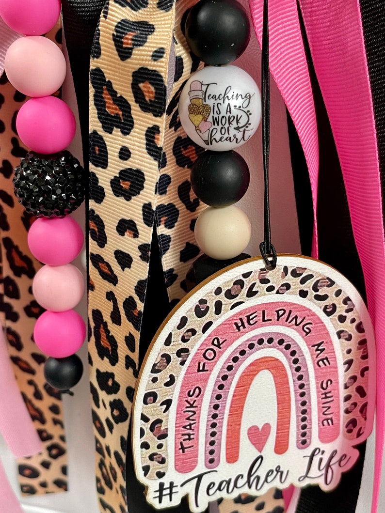 Teacher Bag Charm, Teacher Bogg Bag Charm, Teacher Bogg Bag Tassel