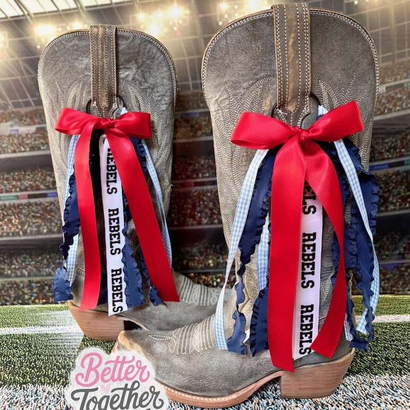 Game Day Ribbon for Boots - Etsy