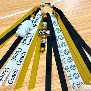 Personalized Volleyball Coach Bag Charm, Volleyball Coach Keychain, Personalized Volleyball Coach Gift, Coach Tassel *CAN BE CUSTOMIZED* image 8