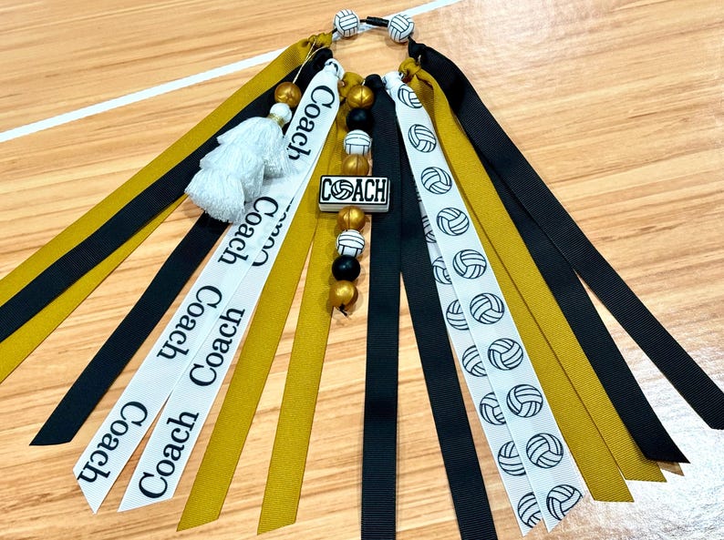 Personalized Volleyball Coach Bag Charm, Volleyball Coach Keychain, Personalized Volleyball Coach Gift, Coach Tassel *CAN BE CUSTOMIZED* image 8