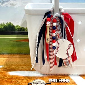 Personalized Baseball Mom Bag Tassel, Baseball Keychain Wristlet ...
