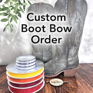 Custom Country Concert Boot Bows I Custom Boot Bows I Bows for Boots I GameDay Boot Bows I Country Music Boot Bows I Custom Design for you!