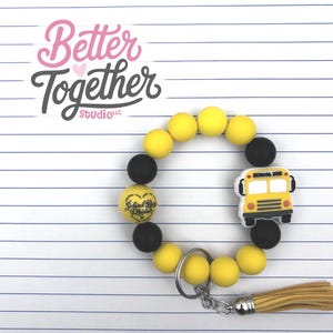 Bus Driver Wristlet, Bus Driver Gift, Bus Driver Wristlet Keychain, Bus Driver Keychain, Appreciation Gift,  Bus Driver Accessory