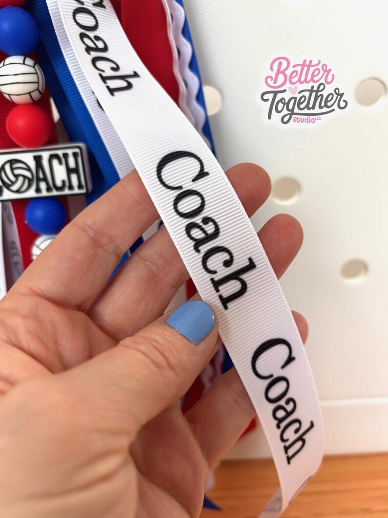 Personalized Volleyball Coach Bag Charm, Volleyball Coach Keychain, Personalized Volleyball Coach Gift, Coach Tassel *CAN BE CUSTOMIZED* image 4