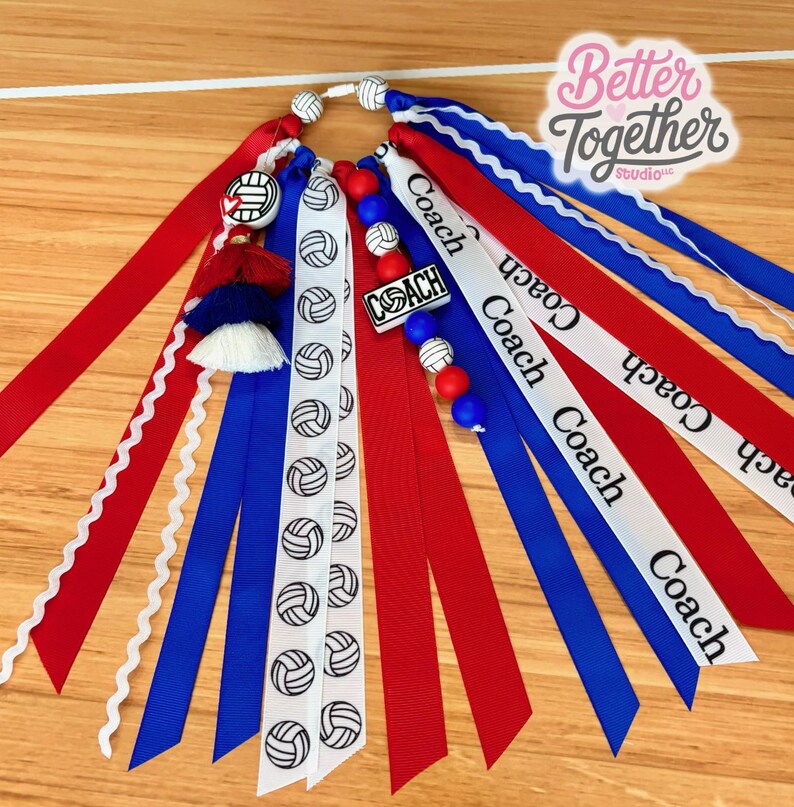 Personalized Volleyball Coach Bag Charm, Volleyball Coach Keychain, Personalized Volleyball Coach Gift, Coach Tassel *CAN BE CUSTOMIZED* image 7