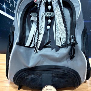 Personalized Volleyball Coach Bag Charm, Volleyball Coach Keychain, Personalized Volleyball Coach Gift, Coach Tassel *CAN BE CUSTOMIZED* image 3
