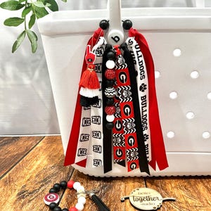 School Spirit Wristlet Keychain AND/OR Bag Charm