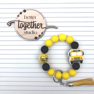 Bus Driver Wristlet, Bus Driver Gift, Bus Driver Wristlet Keychain, Bus Driver Keychain, Appreciation Gift,  Bus Driver Accessory