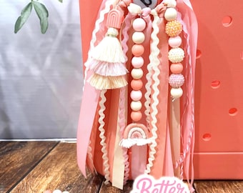 Pink Boho Bogg Bag Tassel, Rainbow Bogg Bag Tassel, Boho Tassel, Bogg Bag Tassel, Everyday, Bag Charm, Boho Charm, Bogg Bag Accessory