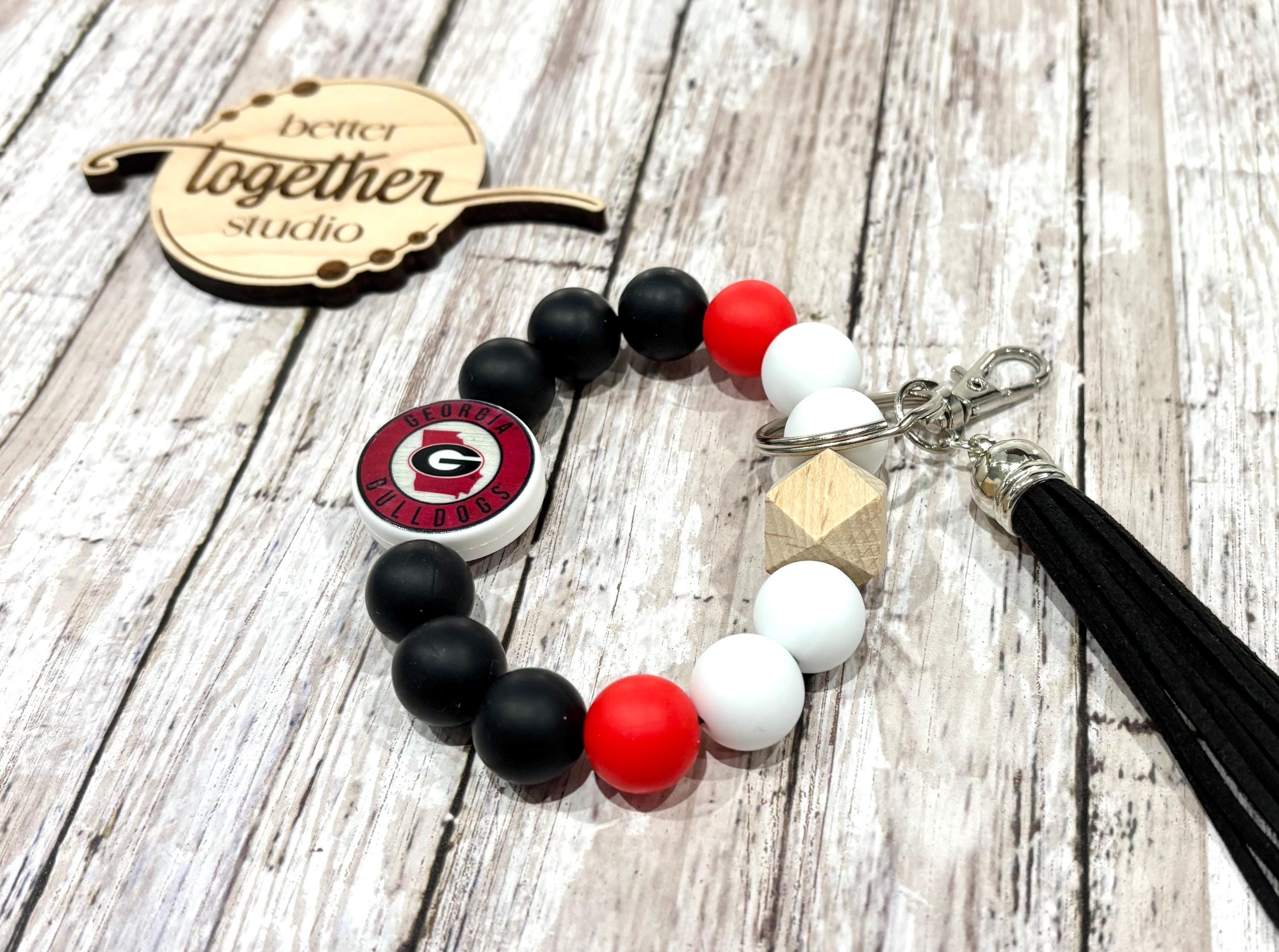 School Spirit Wristlet Keychain AND/OR Bag Charm