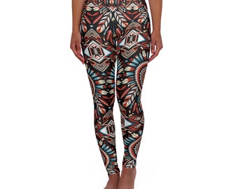 YOGAHOSEN: Yoga Leggings mit hoher Taille, Damen Yoga Strumpfhose, Damen Yoga Hose, spirituelle Kleidung, Yoga Oberteil und Yoga Unterteil