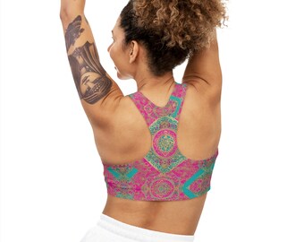 SPORTS BRA: Seamless Sports Bra, Women's yoga top, Matching bra and yoga pants, Women's sportswear